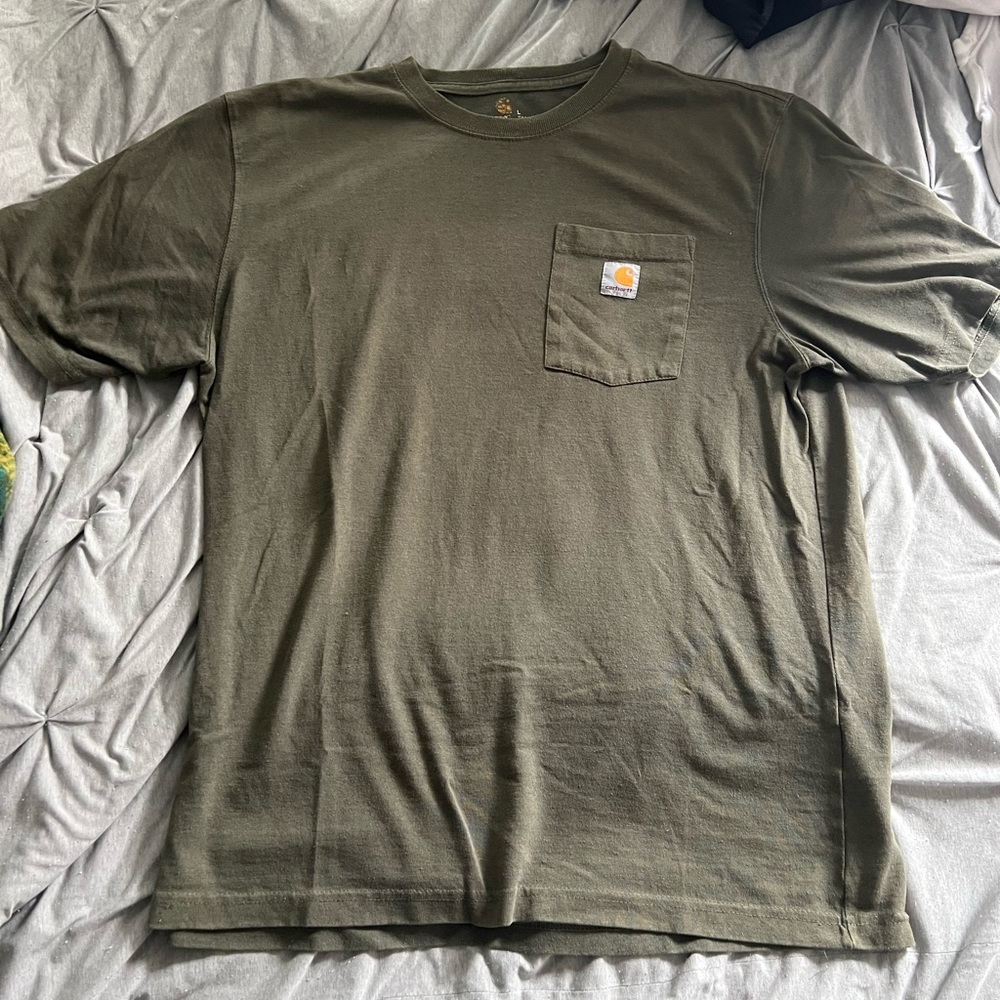 Mens Large Green Carhartt T-Shirt